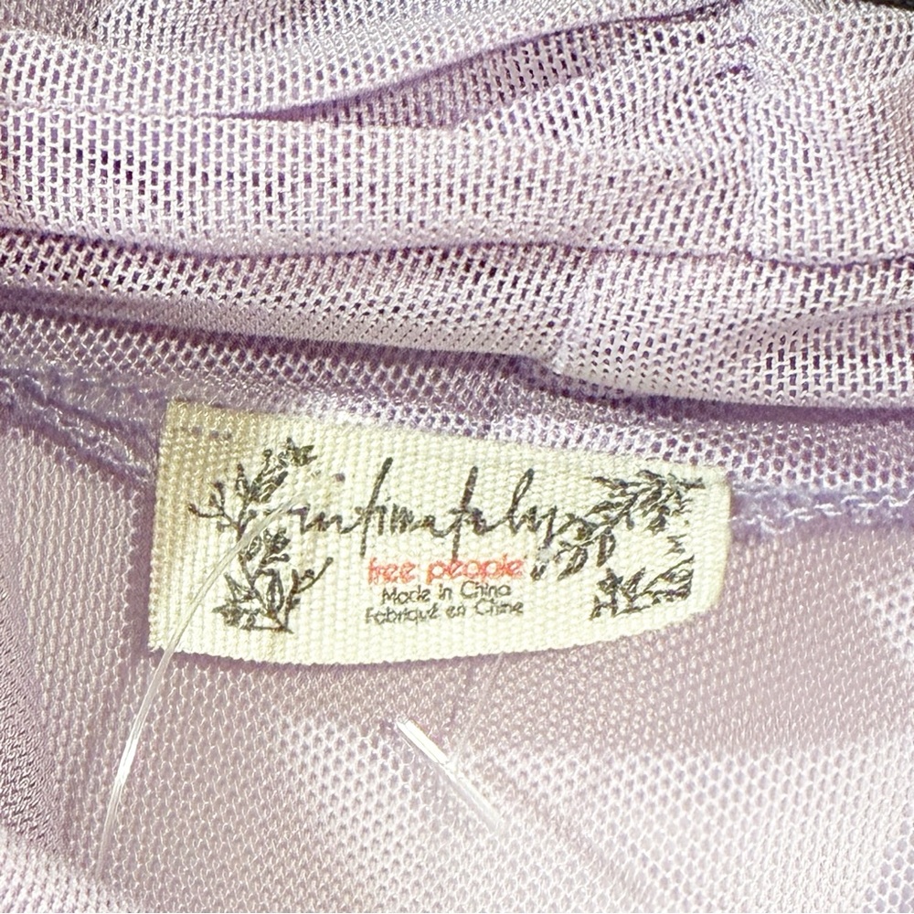 Free People Intimately Under It‎ All Mesh Ruched Sheer Sexy Bodysuit Medium NEW - Picture 4 of 7